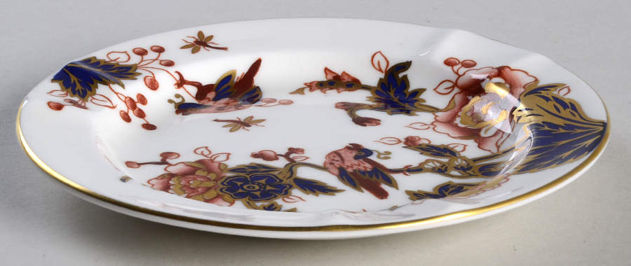 Hong Kong (New Backstamp, Mauve Flowers) 5" Ashtray by Coalport-1