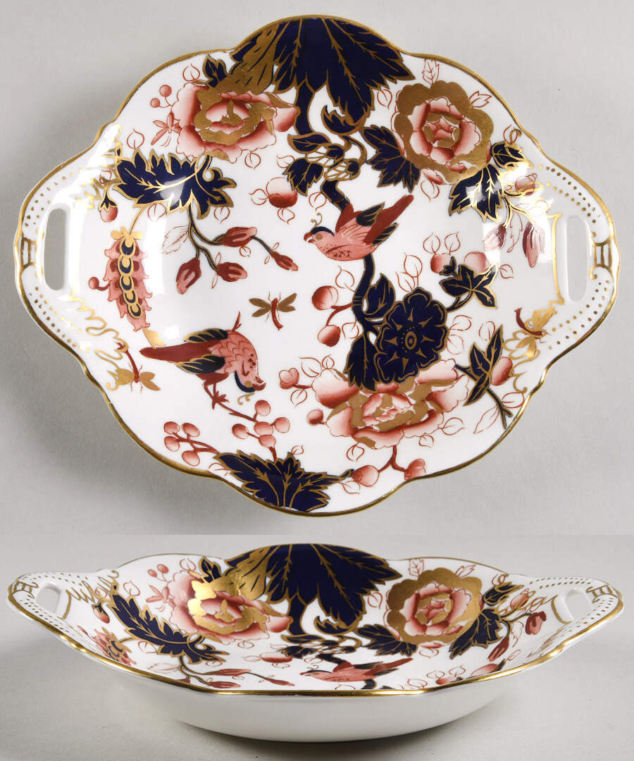 Hong Kong (New Backstamp, Mauve Flowers) Bon Bon by Coalport-1