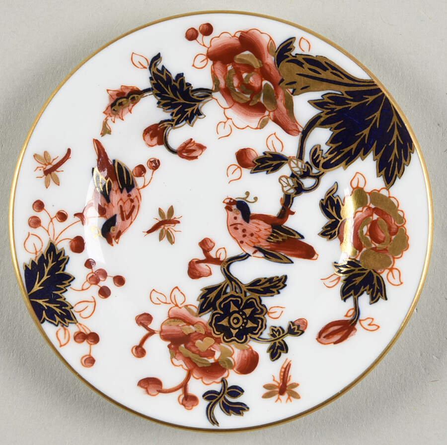 Hong Kong (New Backstamp, Mauve Flowers) Miniature Plate by Coalport-1