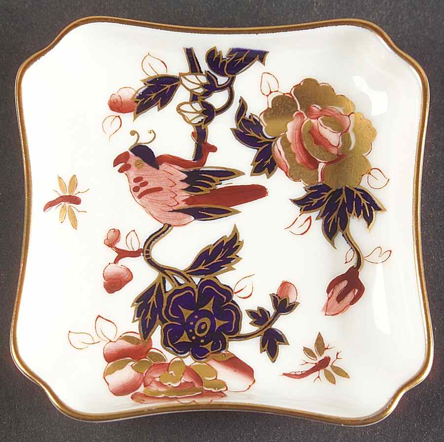 Hong Kong (New Backstamp, Mauve Flowers) 3" Ashtray by Coalport-1