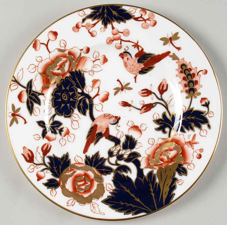 Hong Kong (New Backstamp, Mauve Flowers) Salad Plate by Coalport-1