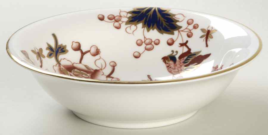 Hong Kong (New Backstamp, Mauve Flowers) Coupe Cereal Bowl by Coalport-1