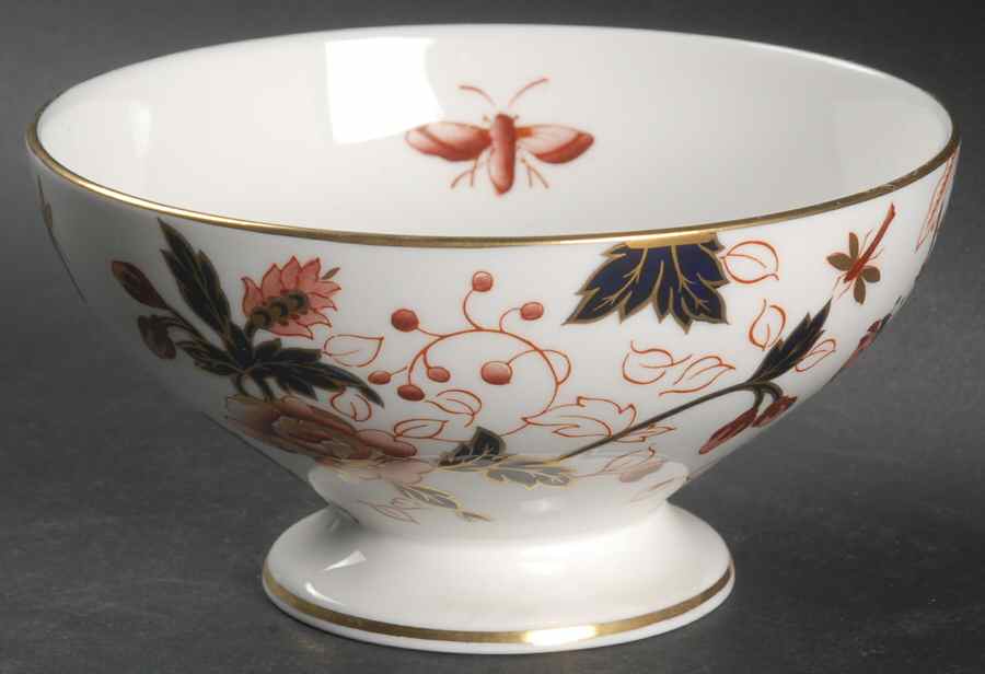 Hong Kong (New Backstamp, Mauve Flowers) Open Sugar Bowl by Coalport-1