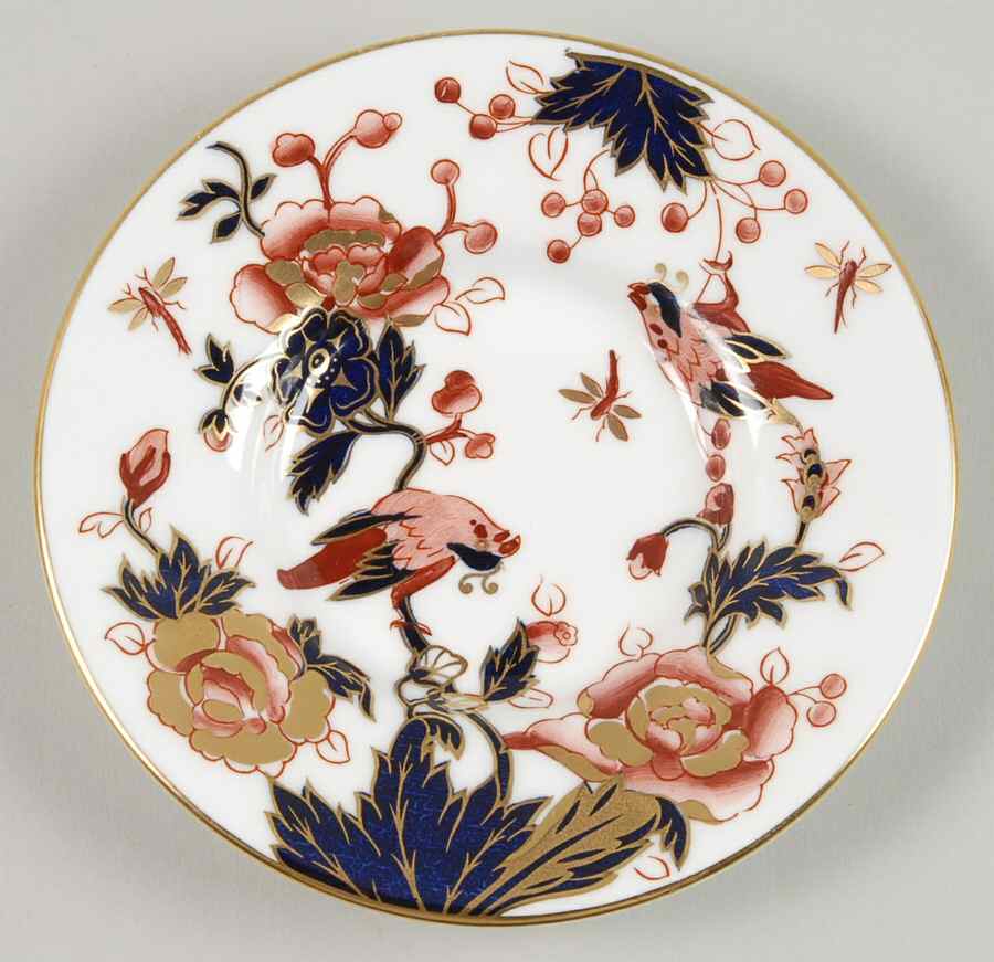 Hong Kong (New Backstamp, Mauve Flowers) Saucer for Demitasse Cup by Coalport-1