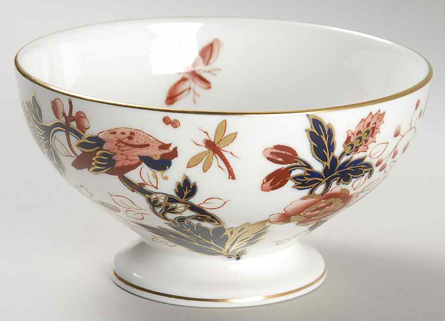 Hong Kong (New Backstamp, Mauve Flowers) Mini Open Sugar Bowl by Coalport-1