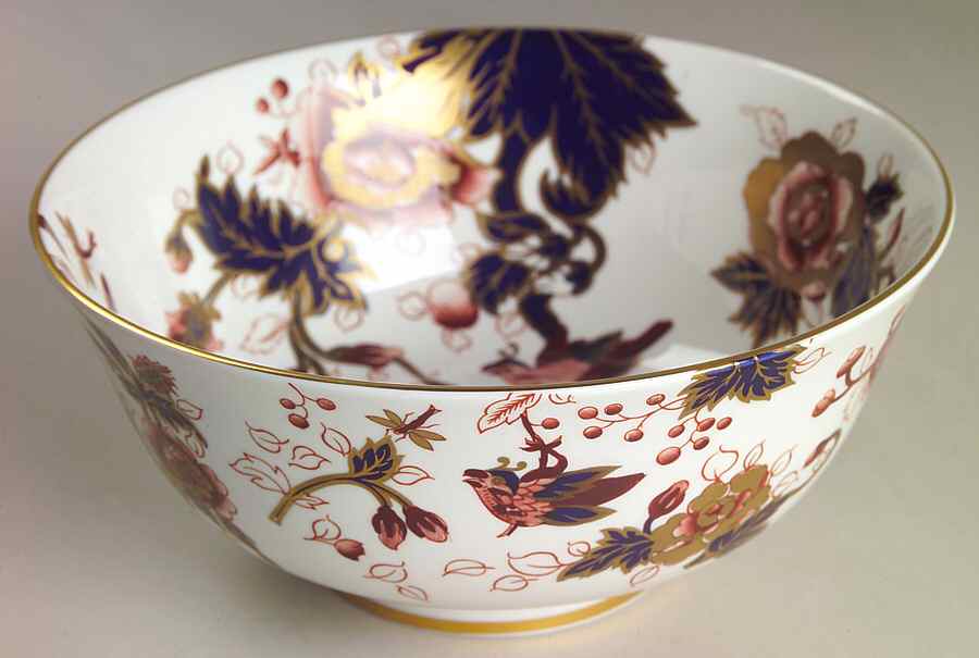 Hong Kong (New Backstamp, Mauve Flowers) 7" Salad Serving Bowl by Coalport-1