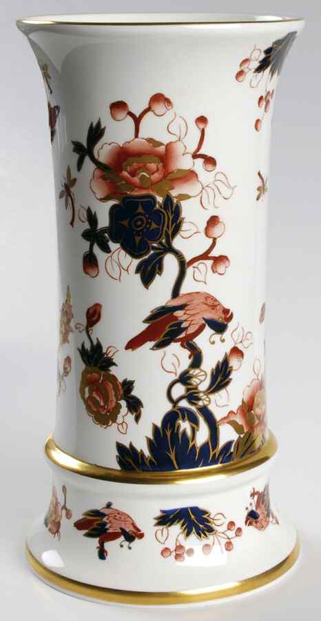 Hong Kong (New Backstamp, Mauve Flowers) 8" Vase by Coalport-1