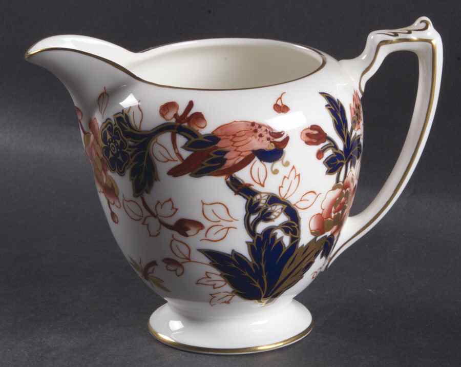 Hong Kong (New Backstamp, Mauve Flowers) Creamer by Coalport-1