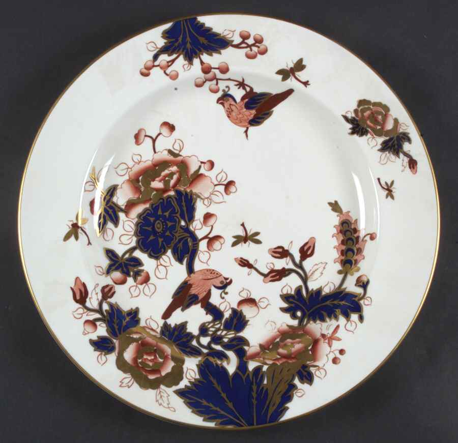 Hong Kong (New Backstamp, Mauve Flowers) 13" Chop Plate (Round Platter) by Coalport-1
