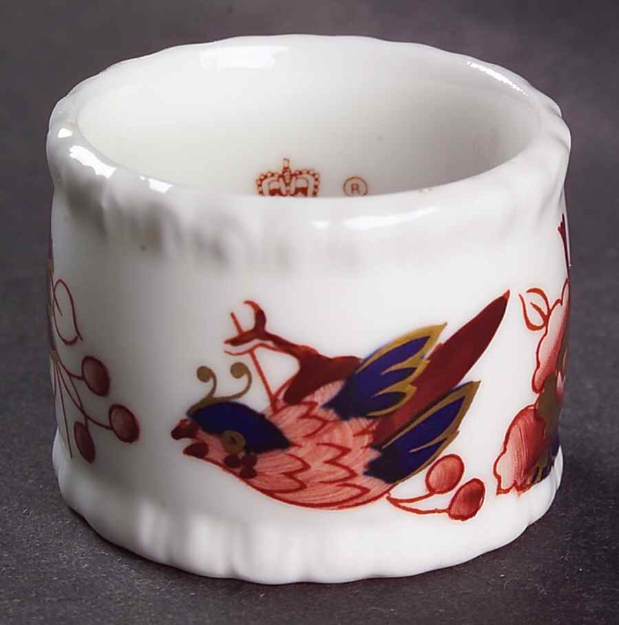 Hong Kong (New Backstamp, Mauve Flowers) Napkin Ring by Coalport-1