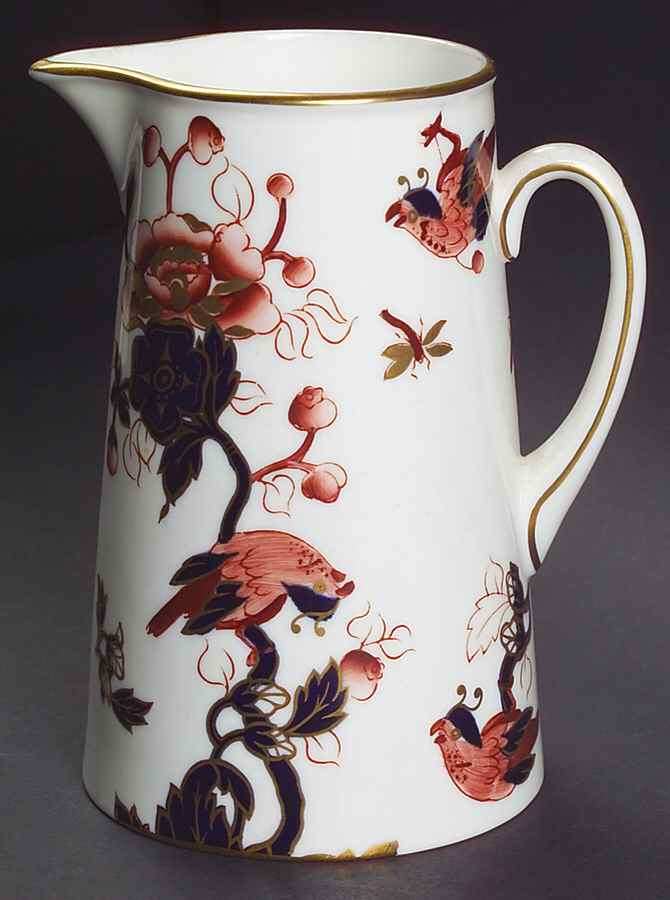 Hong Kong (New Backstamp, Mauve Flowers) 12 Oz Pitcher by Coalport-1