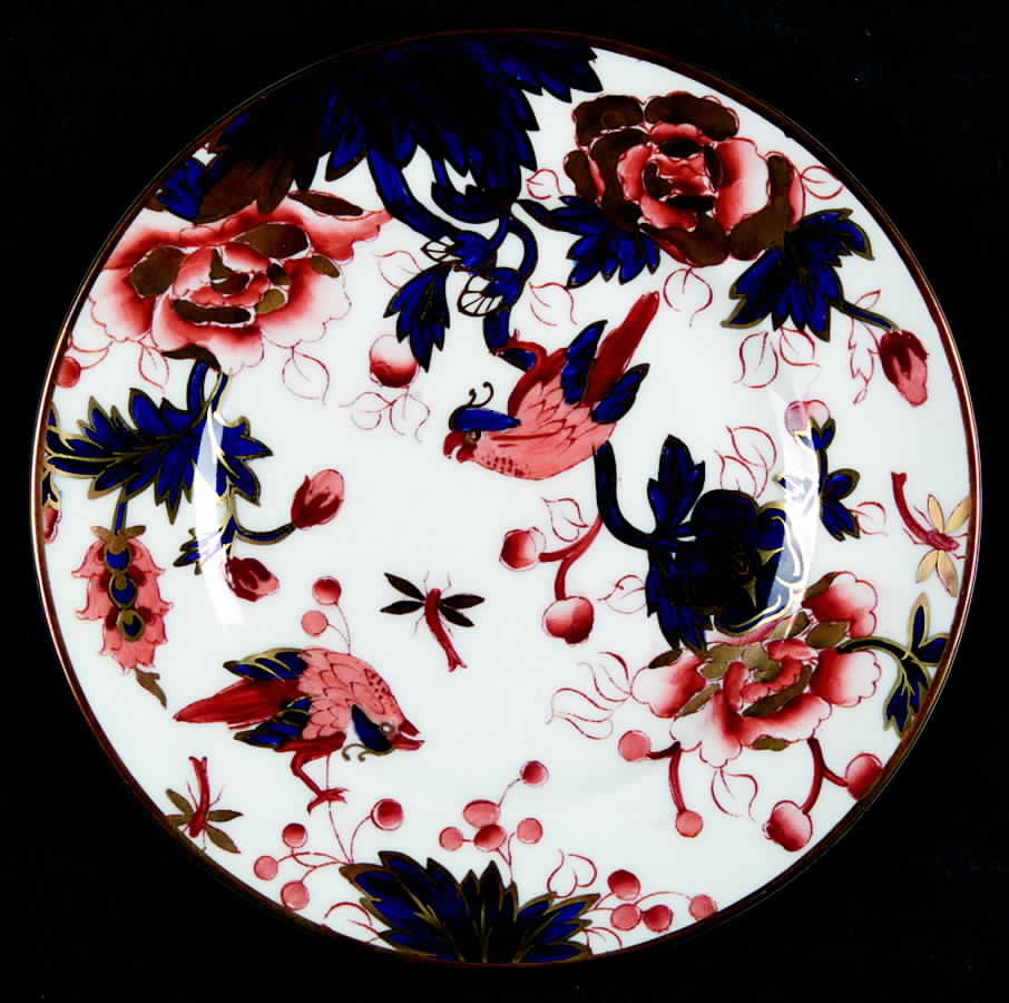 Hong Kong (Old Backstamp, Rust Flowers) Bread & Butter Plate by Coalport-1