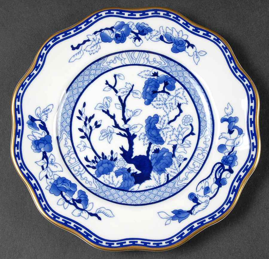 Indian Tree Blue Bread & Butter Plate by Coalport-1