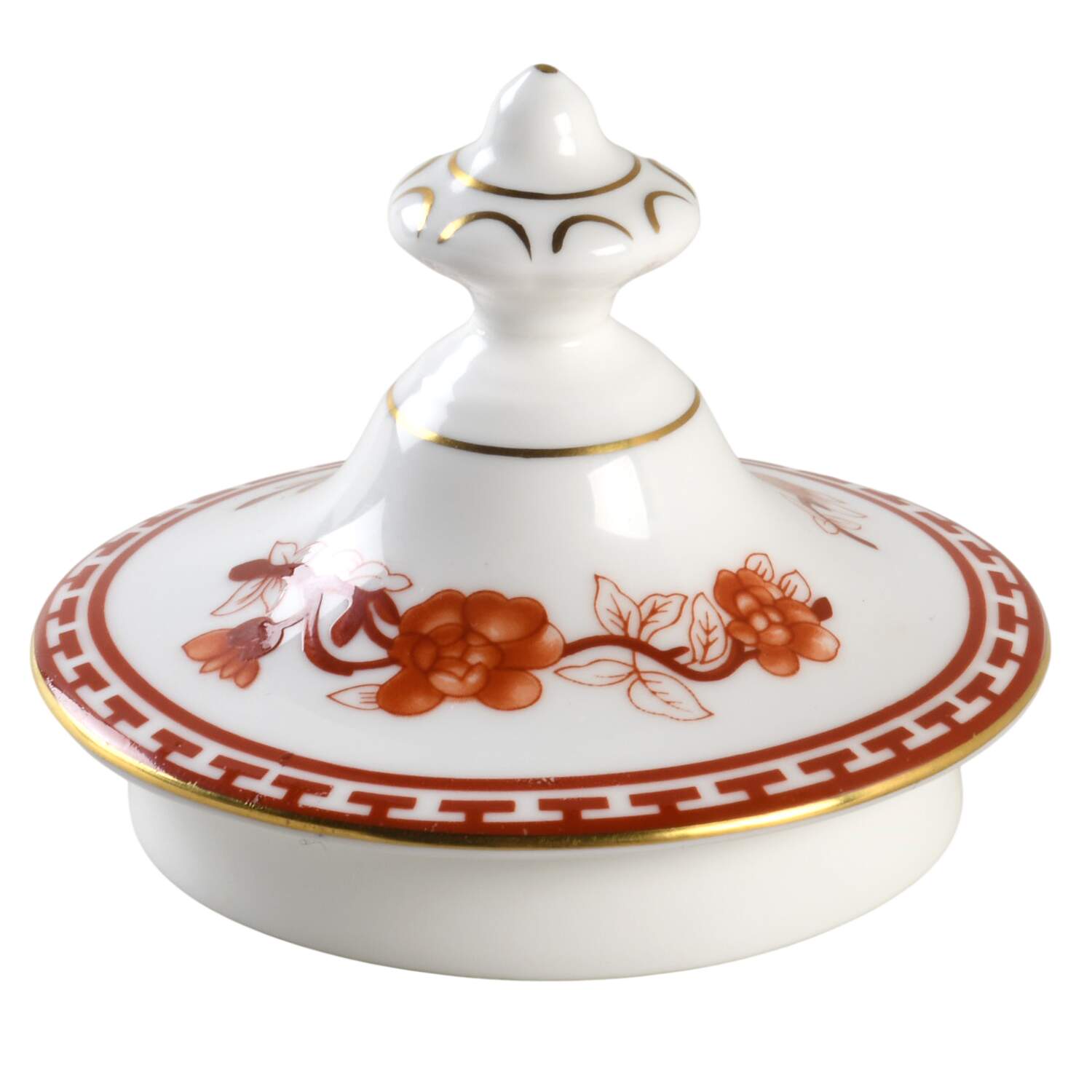 Indian Tree Coral (Scalloped) Lid for Footed Urn by Coalport-1