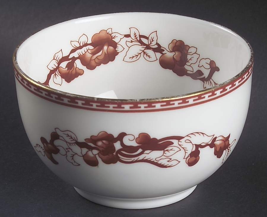 Indian Tree Coral (Scalloped) Open Sugar Bowl by Coalport-1