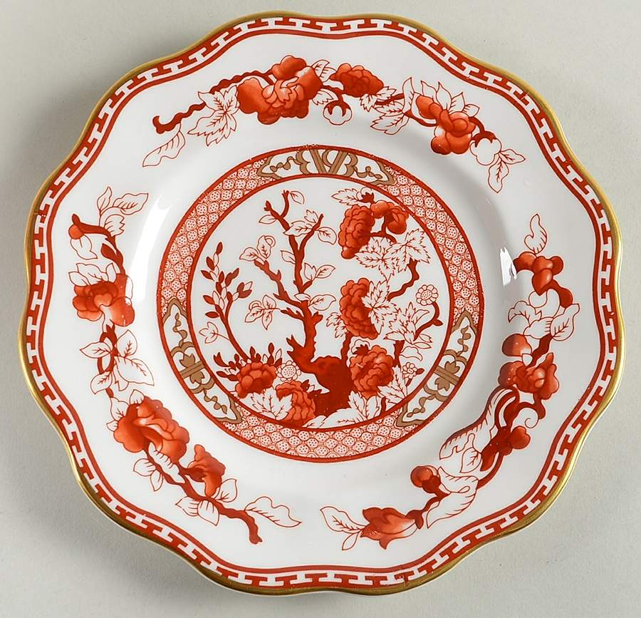 Indian Tree Coral (Scalloped) Dessert/Pie Plate by Coalport-1