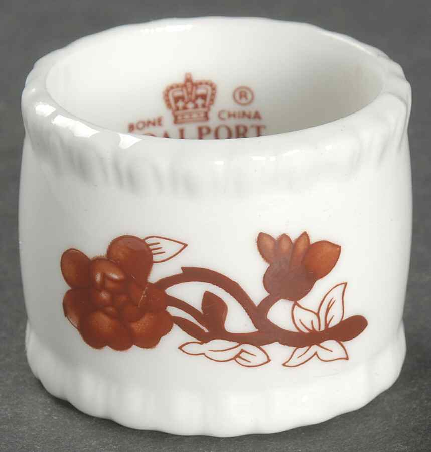 Indian Tree Coral (Scalloped) Napkin Ring by Coalport-1