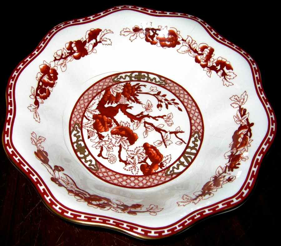 Indian Tree Coral (Scalloped) Large Coupe Soup Bowl by Coalport-1