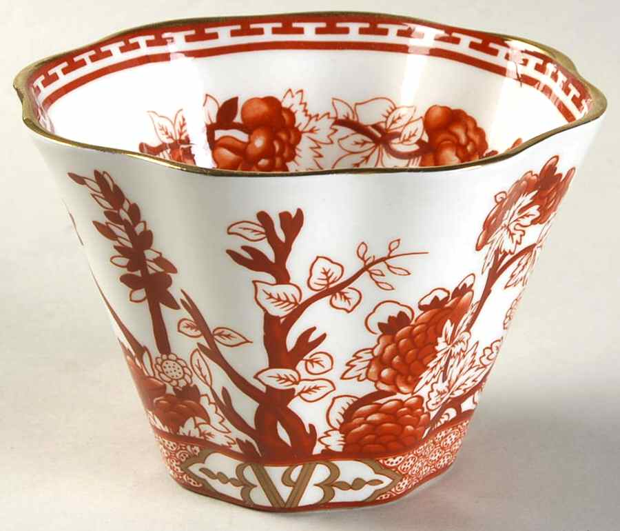 Indian Tree Coral (Scalloped) Open Sugar Bowl by Coalport-1