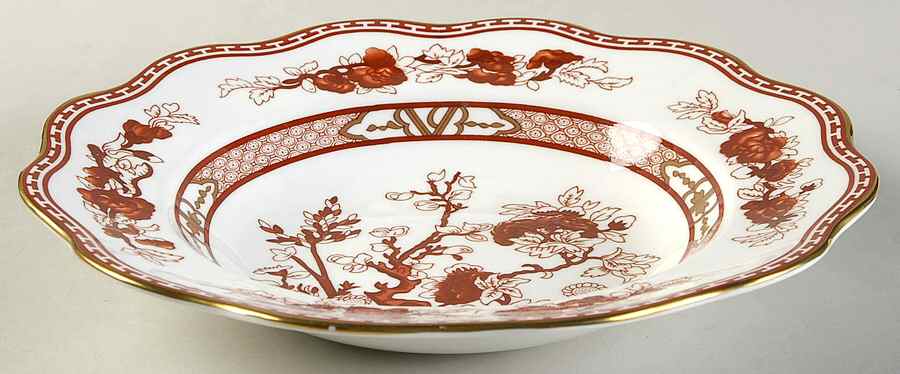 Indian Tree Coral (Scalloped) Large Rim Soup Bowl by Coalport-1