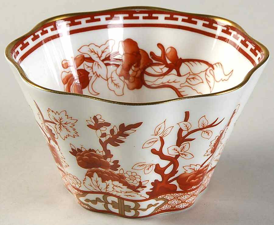Indian Tree Coral (Scalloped) Open Sugar Bowl by Coalport-1