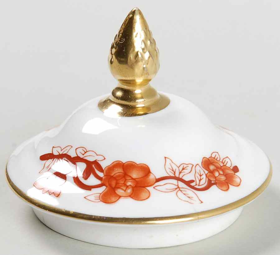 Indian Tree Coral (Scalloped) Lid for Small Covered Vase by Coalport-1