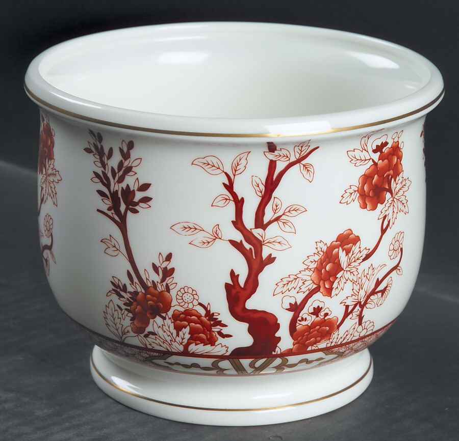 Indian Tree Coral (Scalloped) Small Cachepot by Coalport-1