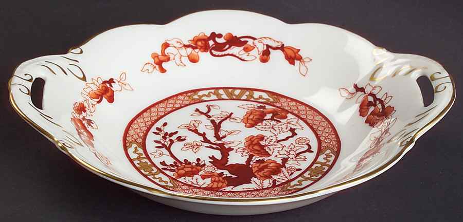 Indian Tree Coral (Scalloped) Windsor Sweet Dish 7" by Coalport-1