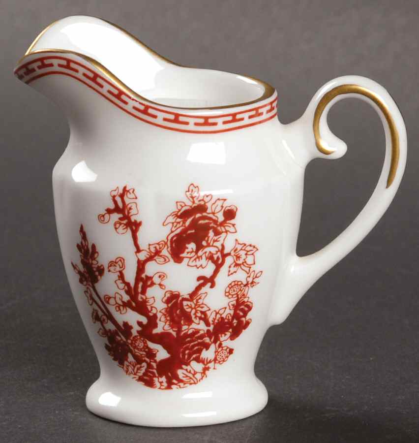 Indian Tree Coral (Scalloped) Miniature Pitcher by Coalport-1