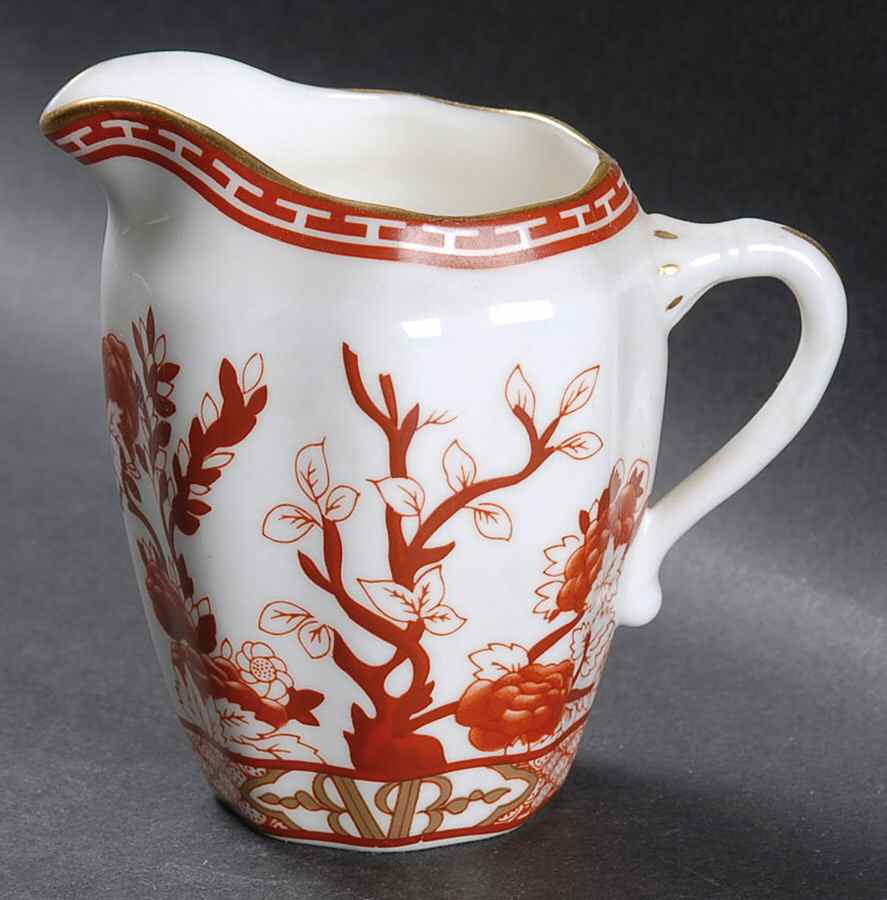 Indian Tree Coral (Scalloped) Mini Creamer by Coalport-1