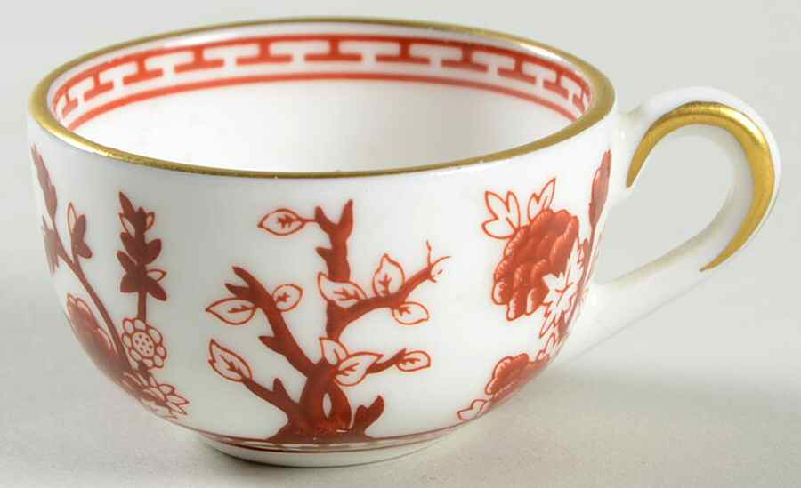 Indian Tree Coral (Semi Scalloped) Miniature Cup Only by Coalport-1