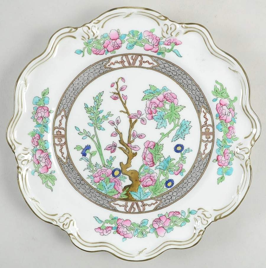 Indian Tree Multicolor (Scalloped, Older) Sheffield Dessert Plate by Coalport-1