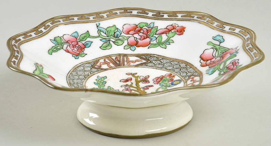 Indian Tree Multicolor (Scalloped, Older) Round Compote (Height X Width) by Coalport-1