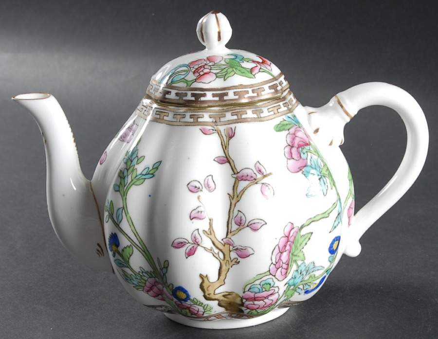 Indian Tree Multicolor (Scalloped, Older) Small Teapot & Lid by Coalport-1