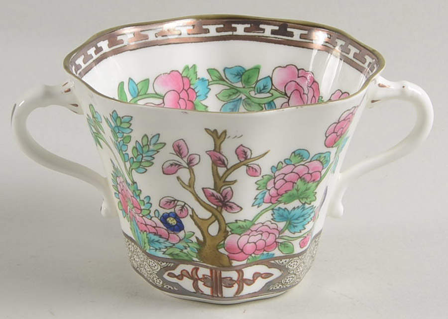 Indian Tree Multicolor (Scalloped, Older) Flat Bouillon Cup by Coalport-1