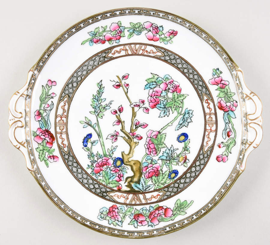 Indian Tree Multicolor (Scalloped, Older) Handled Cake Plate by Coalport-1