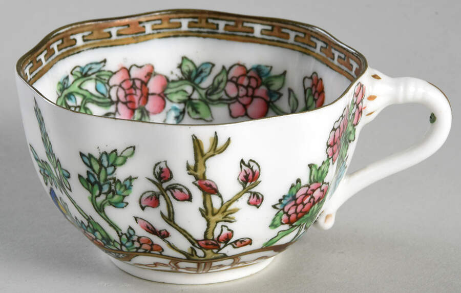Indian Tree Multicolor (Scalloped, Older) Flat Cup by Coalport-1