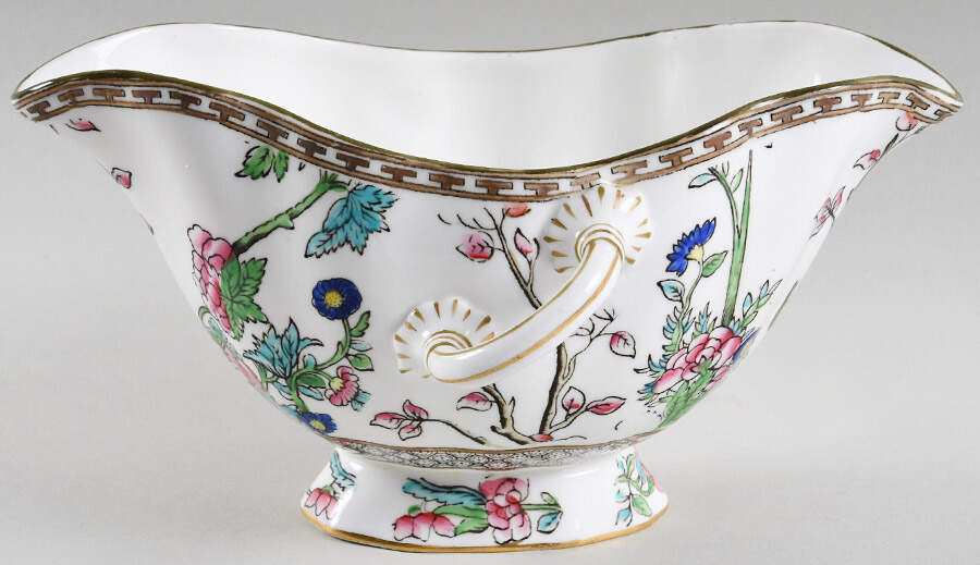 Indian Tree Multicolor (Scalloped, Older) Gravy Boat by Coalport-1