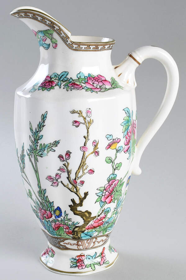 Indian Tree Multicolor (Scalloped, Older) 32 Oz Pitcher No Lid by Coalport-1