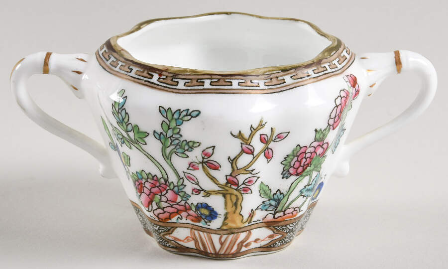 Indian Tree Multicolor (Scalloped, Older) Mini Sugar Bowl No Lid by Coalport-1
