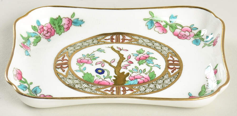 Indian Tree Multicolor (Scalloped, Older) Rectangular Tray by Coalport-1