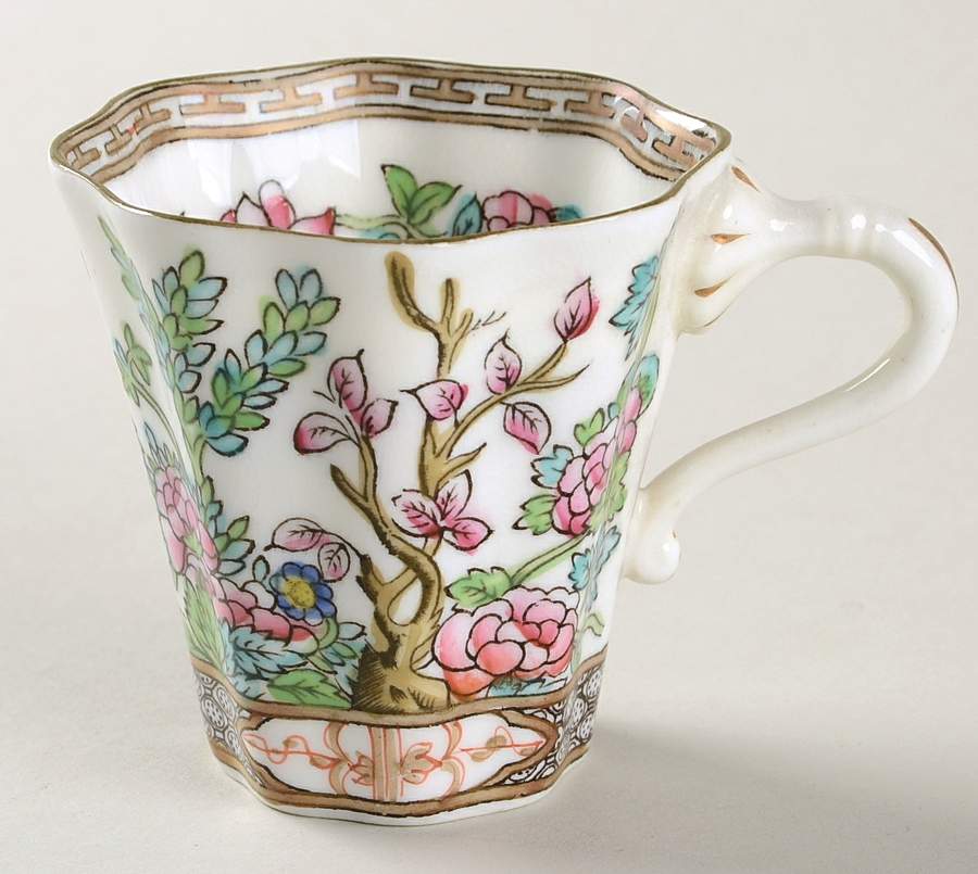 Indian Tree Multicolor (Scalloped, Older) Flat Demitasse Cup by Coalport-1