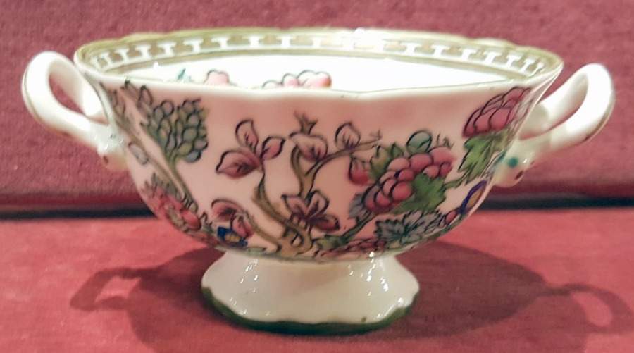 Indian Tree Multicolor (Scalloped, Older) Footed Bouillon Cup by Coalport-1