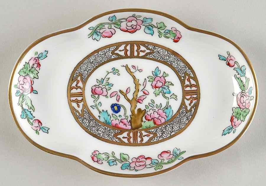 Indian Tree Multicolor (Scalloped, Older) Oblong Tray by Coalport-1