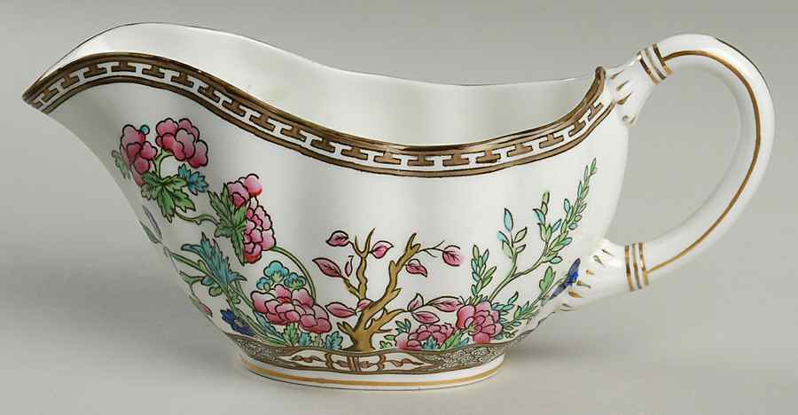 Indian Tree Multicolor (Scalloped, Older) Gravy Boat by Coalport-1