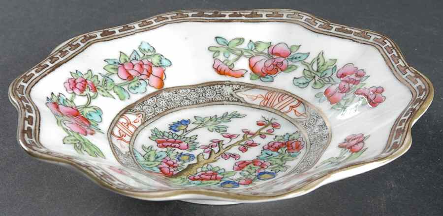 Indian Tree Multicolor (Scalloped, Older) Saucer for Flat Cup by Coalport-1