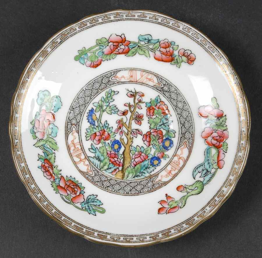 Indian Tree Multicolor (Scalloped, Older) Saucer for Cream Soup Bowl by Coalport-1