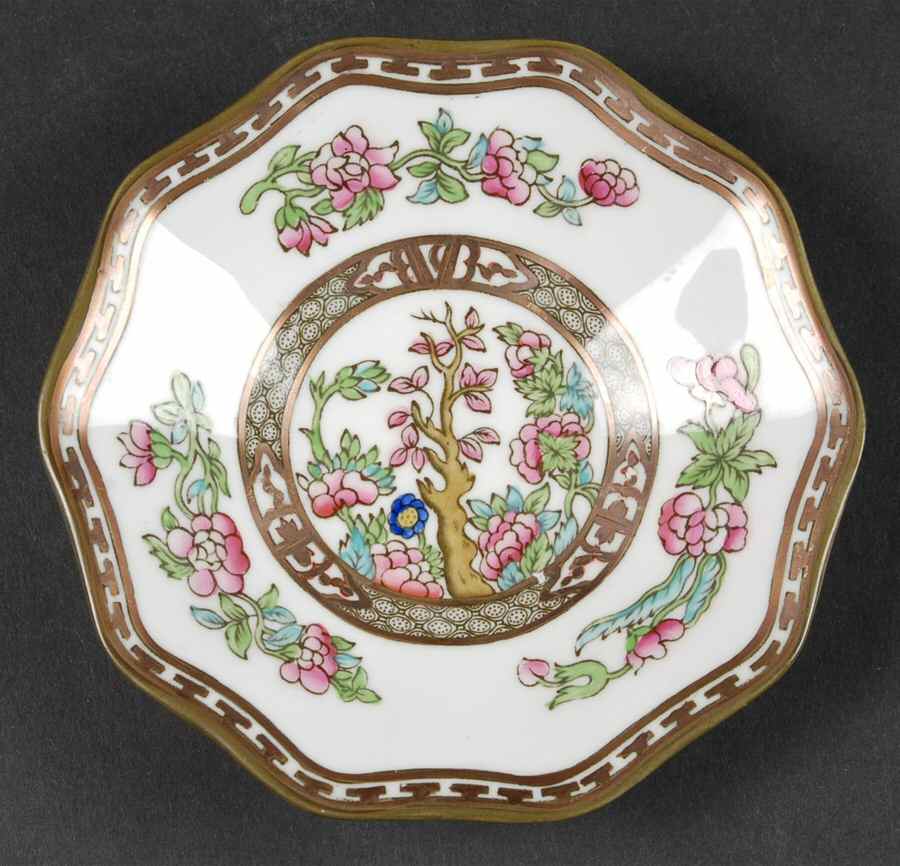 Indian Tree Multicolor (Scalloped, Older) Saucer for Bouillon Cup by Coalport-1