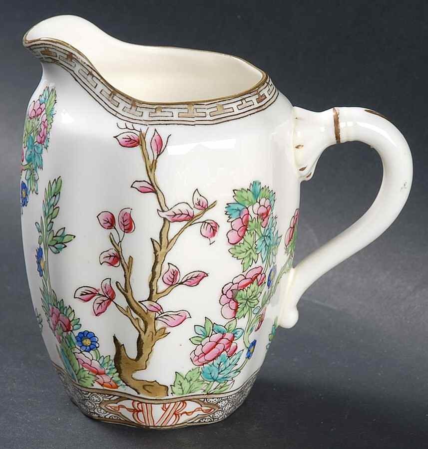 Indian Tree Multicolor (Scalloped, Older) Oversize Creamer by Coalport-1