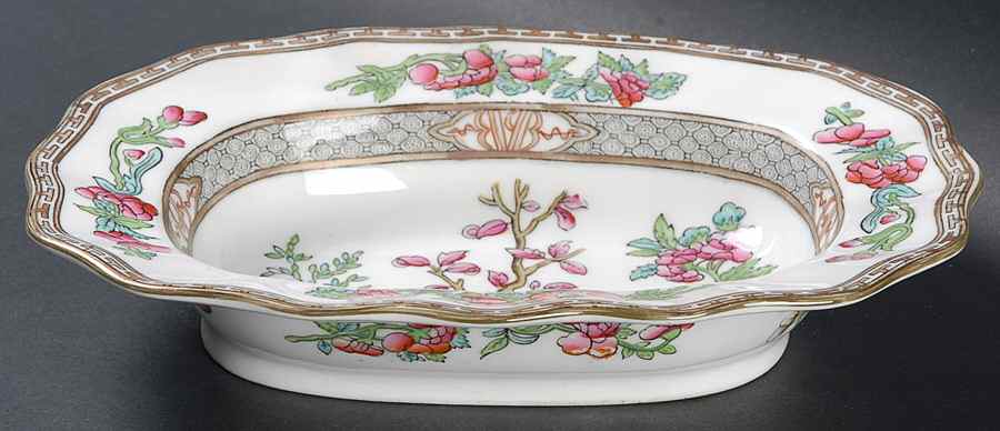 Indian Tree Multicolor (Scalloped, Older) 9" Oval Vegetable Bowl by Coalport-1